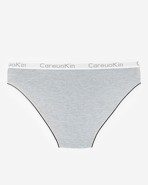 Gray cotton women's panties - Underwear