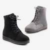 Gray lace-up snow boots Nidym - Footwear