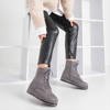 Gray lace-up snow boots Nidym - Footwear