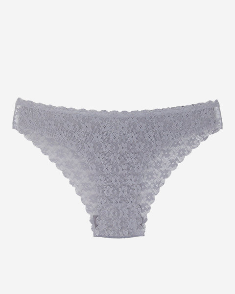 Gray seamless lace panties for women - underwear