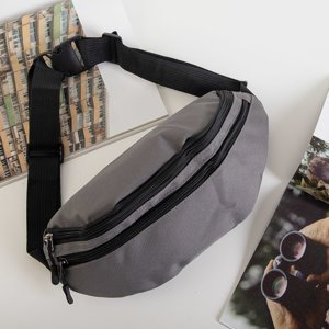 Gray unisex sports bum bag - Handbags