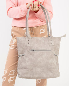 Grey shopper handbag - Accessories