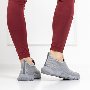 Grey women's slip-on sports shoes Morayna - Footwear