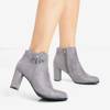Grey women's stiletto boots Votan - Footwear