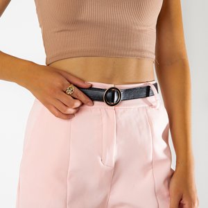 Ladies' belt with round buckle - Accessories