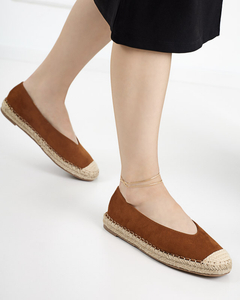 Ladies 'brown espadrilles Lalina - Footwear
