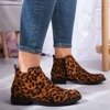 Leopard print boots with flat heels Lyla - Footwear
