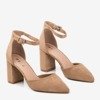 Light brown women's sandals on a higher post Raviola - Footwear