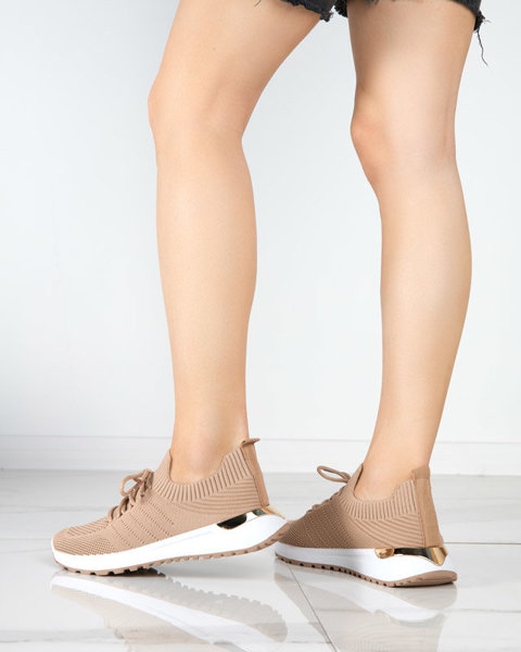 Light brown women's sports shoes Erina - Footwear
