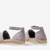 Light gray women's espadrilles on the Citiva platform - Footwear 1