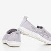 Light gray women's slip-on Boreia sports shoes - Footwear 1