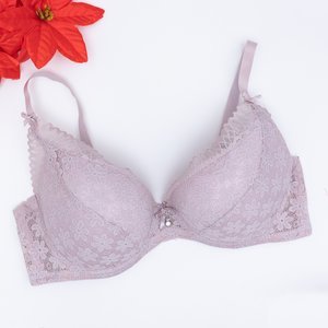 Light pink padded lace bra - Underwear