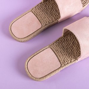 Light pink women's flip-flops Vasagi - Footwear
