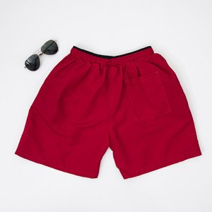 Maroon short men's shorts - Clothing