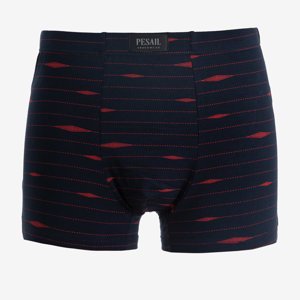 Men's Black Boxer Shorts with Red Stripes - Underwear