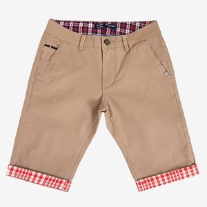Men's beige shorts - Clothing