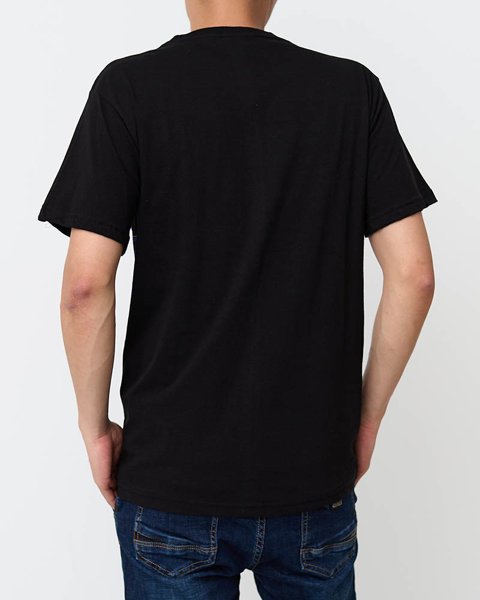Men's black print t-shirt - Clothing