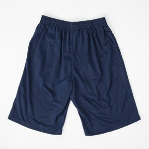 Men's navy blue sweatpants with pockets - Clothing