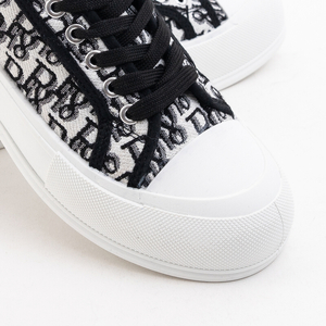 Mieko black patterned sneakers for women - Footwear