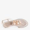 Miija golden flip-flops - shoes