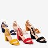 Mustard low-heeled sandals Myanmar - Footwear 1