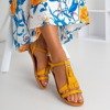 Mustard sandals with fringes Minikria - Footwear