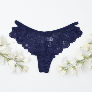 Navy blue lace bras - Underwear