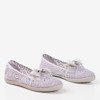 Normitta gray lace ballerinas for children - Footwear