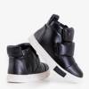 OUTLET Black children's sneakers with shiny inserts Damasko - Footwear