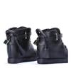 OUTLET Black sneakers with Denney's covered wedge - Footwear