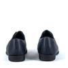 OUTLET Children's navy blue shoes with studs Herbe - Footwear