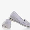 OUTLET Gray sneakers on a low wedge Faser - Shoes
