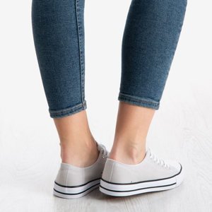OUTLET Gray women's sneakers Noenoes - Footwear
