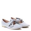 OUTLET Light gray ballerinas with a Julianna bow - Shoes