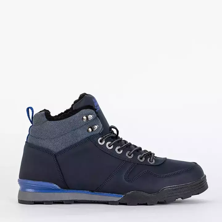 OUTLET Men's navy blue Tikon trekking shoes - Footwear