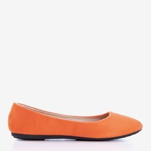 OUTLET Orange eco-suede Marius women's ballerinas - Shoes