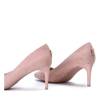 OUTLET Pink pumps with eco suede Cordelia - Shoes