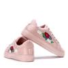 OUTLET Pink sneakers with Allison embroidery - Shoes