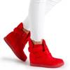 OUTLET Red sneakers on an indoor wedge Brisbane - Footwear