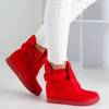 OUTLET Red sneakers on an indoor wedge Brisbane - Footwear