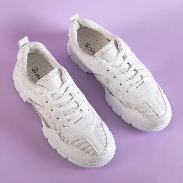 OUTLET White Flori women's sports shoes - Sporty