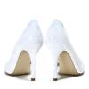 OUTLET White high heels with a cut Musa - Footwear