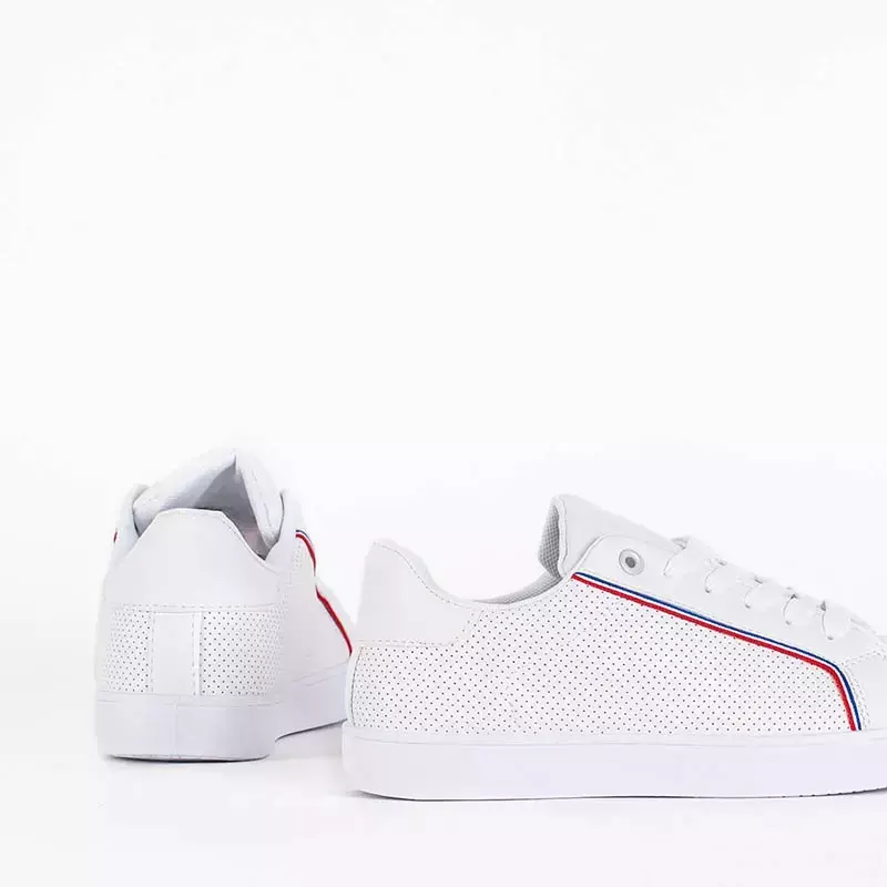 OUTLET White openwork sneakers from Estini - Footwear