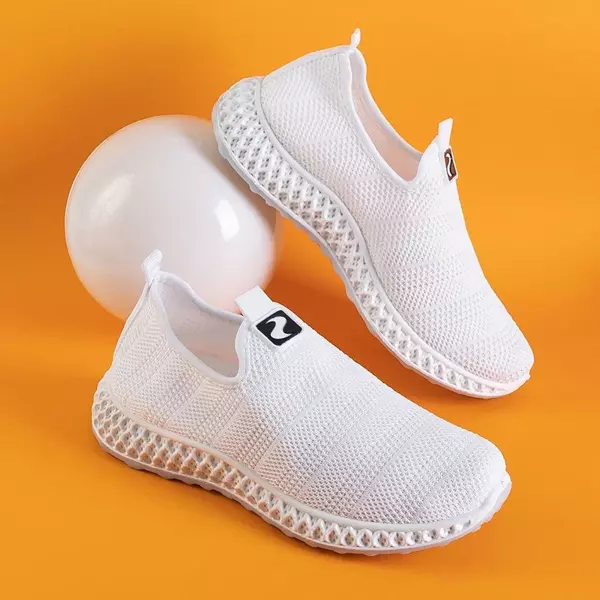 OUTLET White slip on sports shoes Nandina - Footwear