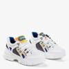OUTLET White sports shoes with colored inserts Barteks - Footwear