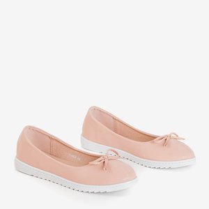 OUTLET Women's powder ballerinas with a bow Flonen - Shoes