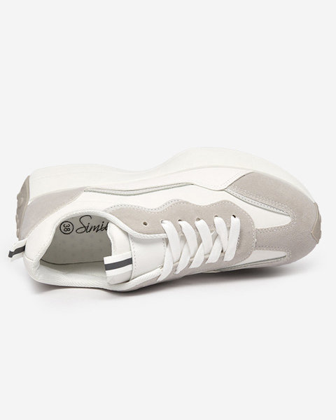 OUTLET Women's white sports shoes Qsially- Footwear