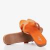 Orange women's slippers with Palisa jets - Footwear