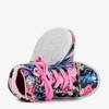 Pink and black girls 'sneakers with flowers on a wedge Tutelina - Footwear