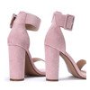 Pink sandals on a post with Katie clasp- Footwear 1